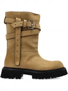 Ботинки с пряжками Moschino, коричневый