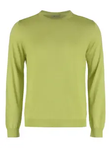 Свитер с ребристыми краями THE (Alphabet), зеленый