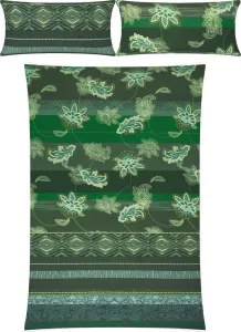 Постельное белье зеленое 1x 240x220 см + 2x 40x80 см Erwin Müller