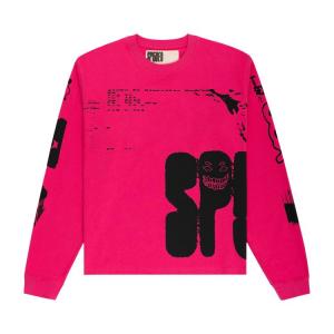 Футболка Sp5der X-Ray Long-Sleeve Tee 'Pink', розовый