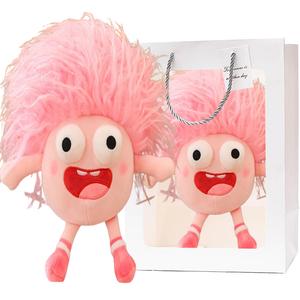 Выпуклоглазая сумасшедшая кукла, уродливо-милая голова, хлопковая кукла плюшевая кукла Bobby Bear, розовый