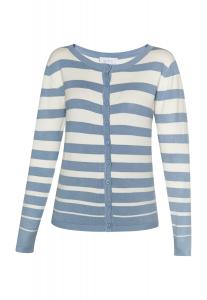 Толстовка usha BLUE LABEL Strickjacke, цвет Denimblau Wollweiss