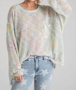 Вязаный свитер мятного цвета Easel