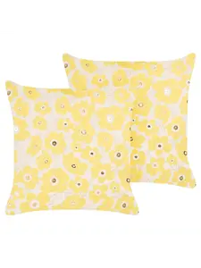 Декоративная подушка Beliani 2er Set Deko TRITELEIA, цвет gelb/beige/gold