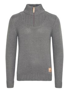 Свитер !Solid Petro, серый