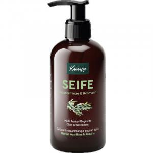 Мягкое ароматическое мыло для ухода с мятой и розмарином Kneipp, 250 ml