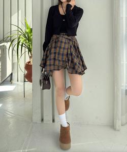 юбка-обертка в клетку