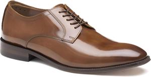Мужские оксфорды Johnston Murphy Anderson с plain toe и шнуровкой Johnston & Murphy, Tan Brush-off Full Grain
