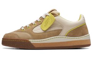 Кроссовки для скейтбординга мужские низкие коричневые желтые Clarks Earth Yellow