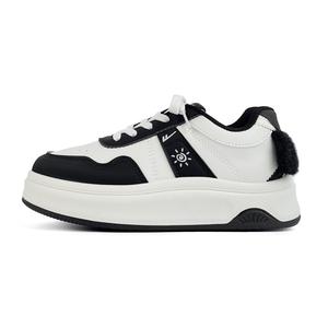 WARRIOR Кроссовки для скейтбординга с амортизацией, износостойкие, легкие, бежево-черные, женские