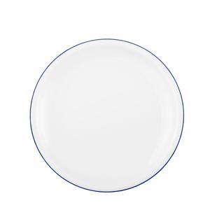 Компактная тарелка для завтрака с синей каймой, 20 см Seltmann Weiden, белый синий