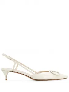 Туфли с ремешком на пятке и логотипом VLogo Signature VALENTINO GARAVANI, белый