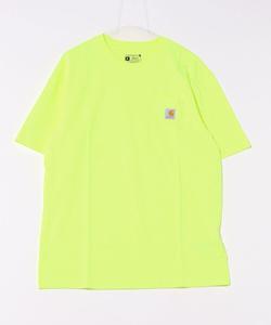 Футболка с коротким рукавом, свободного кроя, с нагрудным карманом и логотипом Carhartt K87, лаймовый