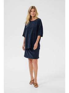 Футболка CRFria свободного кроя в темно-синем пиджаке Cream