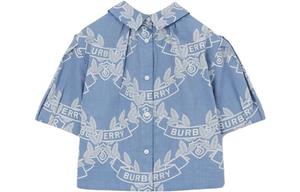 Детская рубашка Burberry, цвет Blue