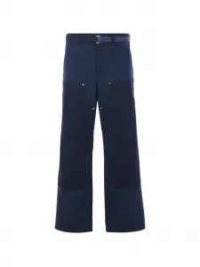 Брюки с патчем на шлевке для ремня X Carhartt Wip SACAI, синий