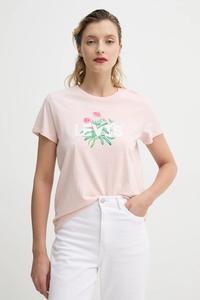 Хлопковая футболка THE PERFECT TEE Levi'S, розовый