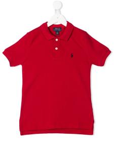 Ralph Lauren Kids рубашка-поло с вышитым логотипом, красный