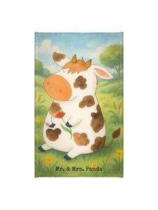 Mr. & Mrs. Panda Гостевое полотенце с изображением коровы, без надписей, белого цвета