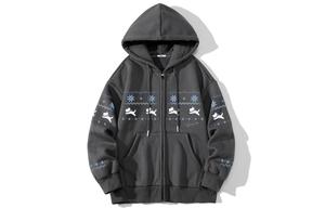 Толстовка Unisex Hooded Moderate Cardigan WARRIOR, темно-серый