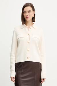 Кардиган из смесовой шерсти Morgan, бежевый