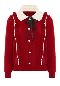 Вязаный кардиган nascita, рубиново-красный