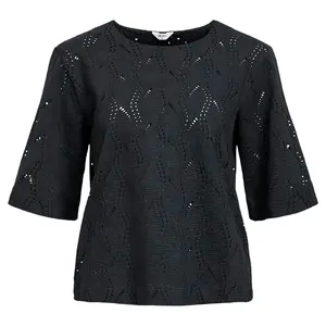 Футболка Object Ava 3/4 sleeve, черный