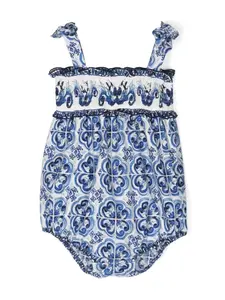 Платье без рукавов Dolce & Gabbana Kids, синий