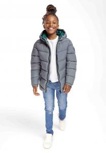 Легкая куртка HOODED PUFFER MINOTI, цвет grey green