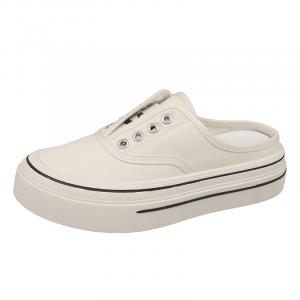 MEXICAN Женские противоскользящие устойчивые к истиранию закрытые тапочки на резиновой подошве белые, цвет White