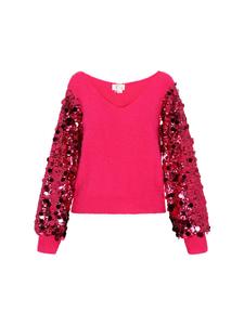 Женский свитер розового цвета IZIA