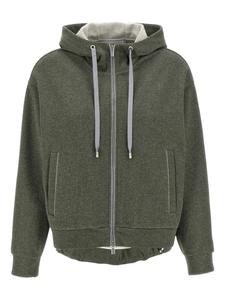 Фактурная куртка с капюшоном на шнурке Peserico, зеленый