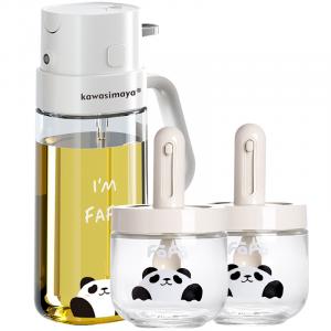 Масленка KAWASIMAYA, [Light Food Set Of 3]Panda Oil Bottles+Retractable Condiment Dispensers*2