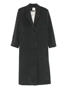 Однобортное пальто из фетра The Garment, серый