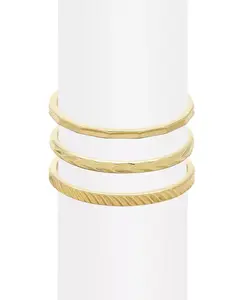 Набор очень тонких колец Ivey Brook & York, gold