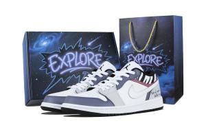 Jordan Кроссовки Air 1 Prologue Low top Vintage Basketball Shoes Unisex синий