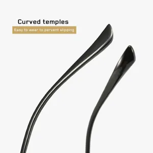 Женские солнцезащитные очки класса люкс, модные квадратные очки с защитой от УФ-излучения UV400, ретро-стиль, мужские панк-солнцезащитные очки 8864 Melrose, Black