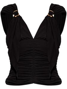 Топ с драпировкой Cult Gaia, черный