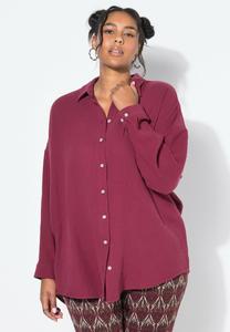 Блуза Studio Untold Button-down blouse, Claret/Berry
