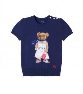 Хлопковая майка Polo Bear Polo Ralph Lauren Kids, Boathouse Navy