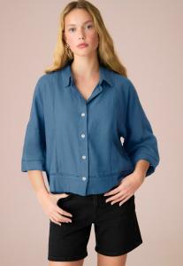 Блуза Next Button-down blouse, Colbalt Blue/Blue