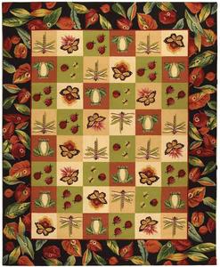 Ковер SAFAVIEH, 244 x 305 см, Chelsea Collection, Multi, ручной работы в стиле French Country из шерсти, идеально подходит для помещений с высокой проходимостью в гостиной, спальне (HK256A)