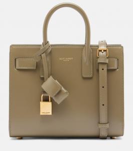 Сумка Sac De Jour Nano из кожи Saint Laurent, Strong Moss
