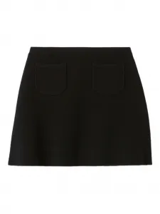 Вязаная юбка мини Claudie Pierlot, черный
