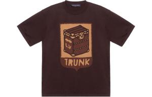 Футболка мужская Louis Vuitton с принтом, коричневый