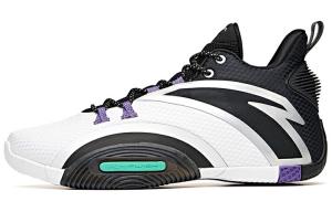 Баскетбольные кроссовки UFO3.0 мужские низкие черные/белые/фиолетовые/зеленые попугаи Anta