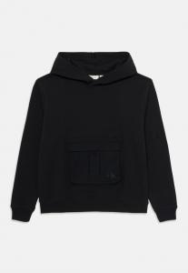 Худи Calvin Klein Jeans CONTRAST POCKET HOODIE UNISEX, Black