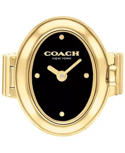 Женские часы Sammy с кольцом из нержавеющей стали золотистого оттенка, 18 мм Coach, gold