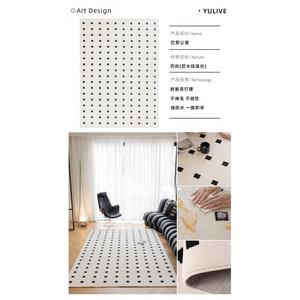 Y U-LIVE Ковер 240×340 см из диатомита для гостиной, водонепроницаемый, устойчивый к пятнам, моющийся, легкий в уходе