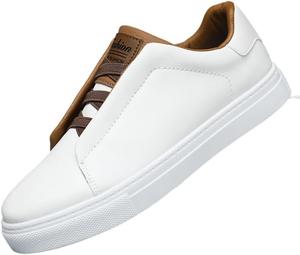 Мужские повседневные кроссовки низкие однотонные, удобные, с нескользящей подошвой, прочные спортивные обувь для ежедневного использования на улице Qacksv, белый